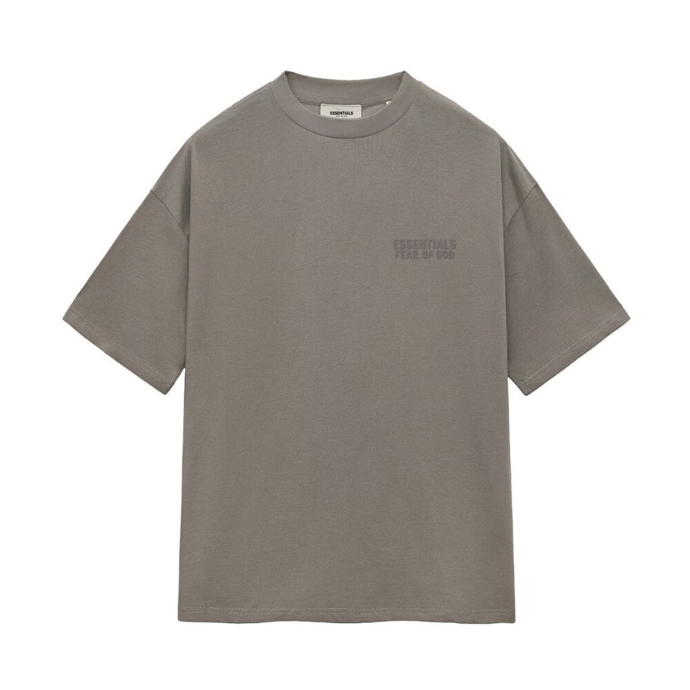 ESSENTIALS Flocked Small Letters Short T-shirt